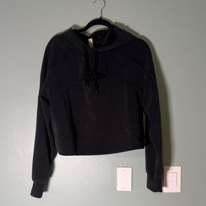 lululemon athletica Black Cropped Pullover Hoodie